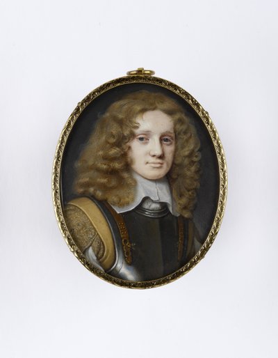 Portrait Miniature of a Man in Armour by Samuel Cooper